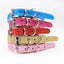 Custom Pet Name Dog Collar Luxury Rhinestone Letter Adjustable Personalized Blingbling Leather Dog Cat Collar Small Medium Dogs