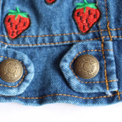 Spring Autumn Apparel Dog Jeans Jacket for Small Medium Dogs Cool Blue Pet Denim Hooded Coat Puppy Clothes Outfits