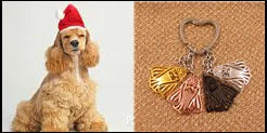 New Cute Greyhound Dog Animal Purse Handbag Handmade Pendant Keychain For Bag Car Women Men Key Ring Love Jewelry K137