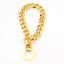 Strong Choke Chain Dog Collar Luxury 15MM 18K Gold Stainless Steel Cuban Link Metal Necklace for Small Medium Large Dogs Pitbull