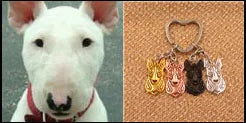 New Cute Greyhound Dog Animal Purse Handbag Handmade Pendant Keychain For Bag Car Women Men Key Ring Love Jewelry K137