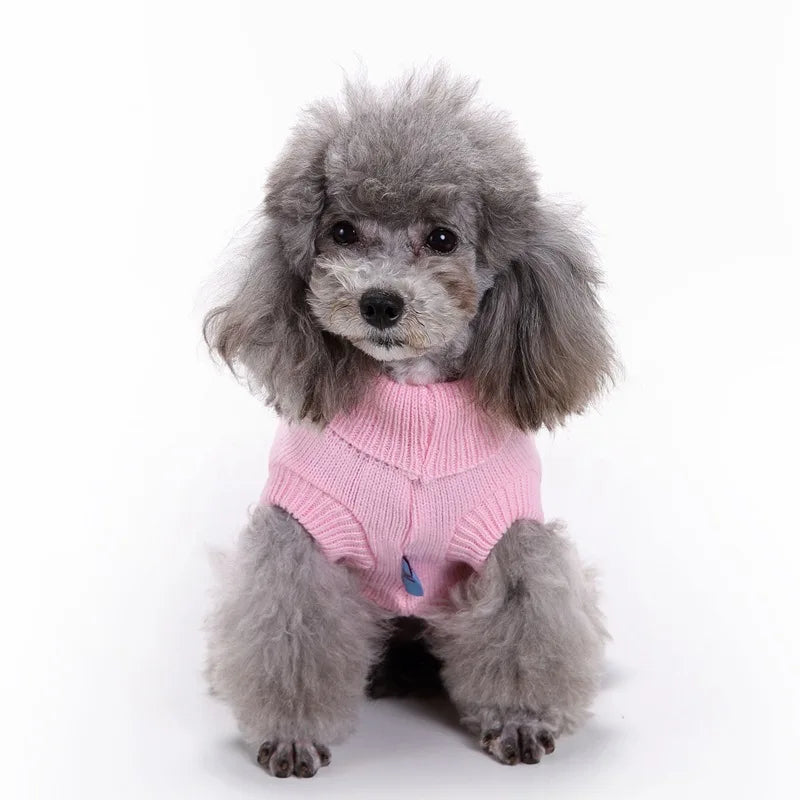 8 Colors Puppy Dog Sweater for Small Dogs Winter Warm Pet Dog Clothes for Yorkshire Chihuahua Pullover Pets Clothing ropa perro
