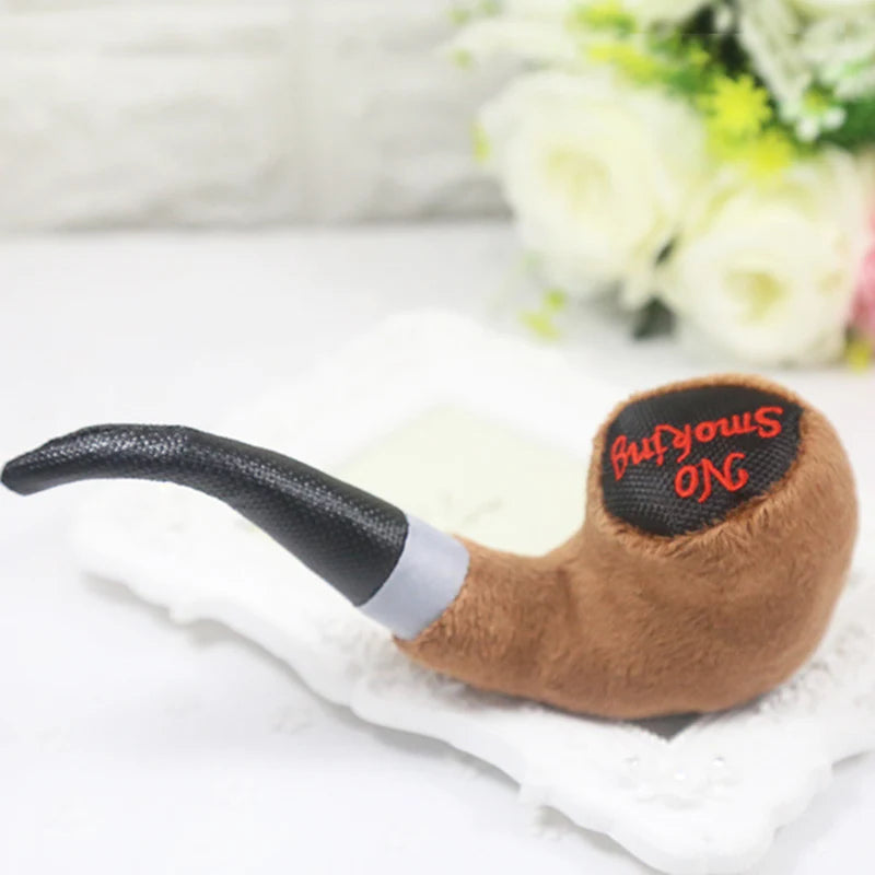 Plush Pipe Slippers Dog Chew Toy Squeaky Pet Toys for Small Dogs French Bulldog Yorkshire Puppy mascotas Supplies Cleaning Teeth