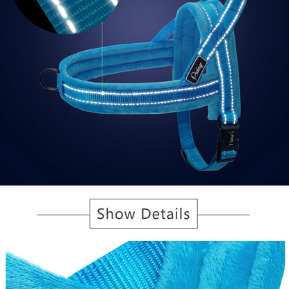 No Pull Dog Harness Nylon Large Dog Harness Reflective Pet Vest Padded Strap Harnesses For Small Medium Dogs Pitbull Buldog