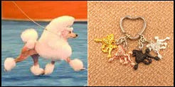 New Cute Greyhound Dog Animal Purse Handbag Handmade Pendant Keychain For Bag Car Women Men Key Ring Love Jewelry K137