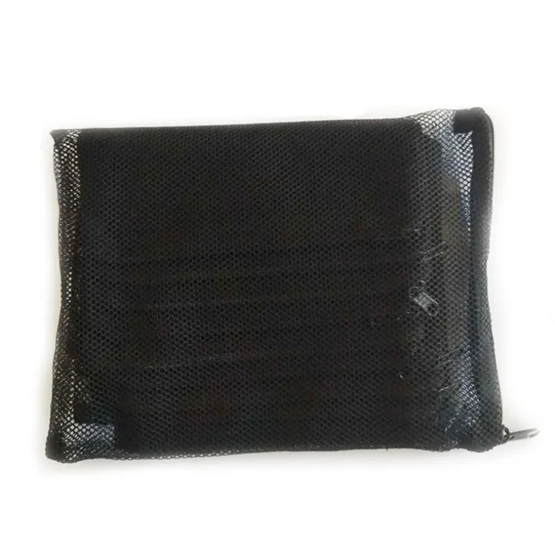2pcs Polyester Filter Mesh Net Bag Aquarium Pond Filter Net Bag For Bio Ball Carbon Media Aquarium Fish Tank Isolation BlackBags