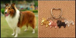 New Cute Greyhound Dog Animal Purse Handbag Handmade Pendant Keychain For Bag Car Women Men Key Ring Love Jewelry K137