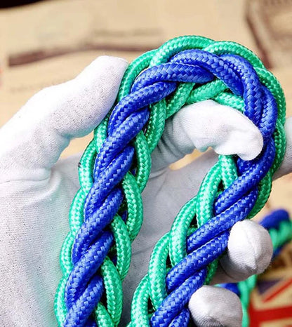 Heavy Duty Pet Dog Collar Leash Set Adjustable Obedience P Chain Collar Nylon Dog Leash Strap Lead Rope for Medium Large Dogs