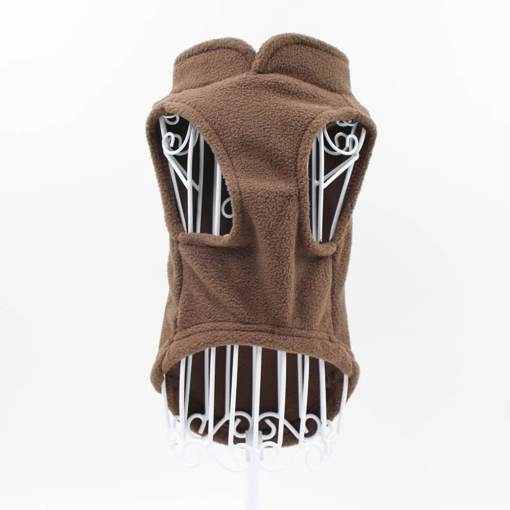 Solid Color Cat Clothes Winter Soft Kitten Sweater Sphinx Cat Fleece Vest Jacket for Small Medium Cats