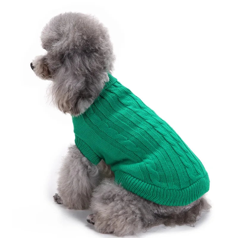 8 Colors Puppy Dog Sweater for Small Dogs Winter Warm Pet Dog Clothes for Yorkshire Chihuahua Pullover Pets Clothing ropa perro