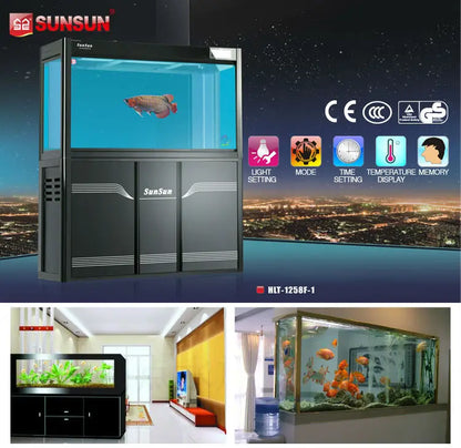 SUNSUN HLT Series View Ornamental Aquarium Arowana Large Glass Fish Tank For Home And Company Use