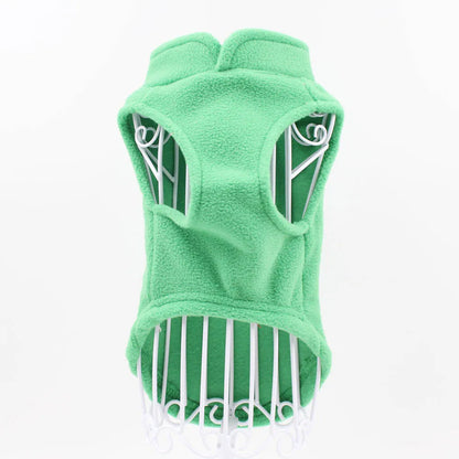 Solid Color Cat Clothes Winter Soft Kitten Sweater Sphinx Cat Fleece Vest Jacket for Small Medium Cats