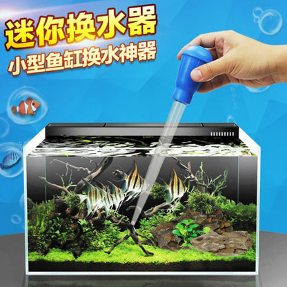 Portable Aquarium Dropper Pipette Cleaner Manual Tool Fish Tank Siphon Pump Water Changer Aquarium Pipette Supply tube28cm 30ml