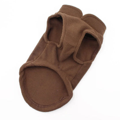 Solid Color Cat Clothes Winter Soft Kitten Sweater Sphinx Cat Fleece Vest Jacket for Small Medium Cats