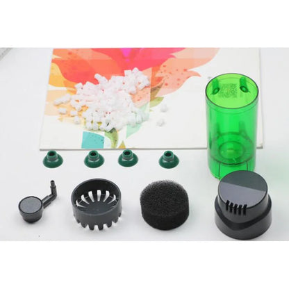 Aquarium Fish Tank Fluidized Moving Bed Filter Bubble Bio Media Filter Fish Tank Sponge With Sucker Air Stone And Sponge Filter