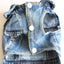 Dog Denim Jacket for Small Medium Dogs Yorkie Chihuahua Bulldog Beagle Pet Clothes Cool Dog Jean Coat Puppy Lapel Vest Apparel