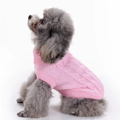 8 Colors Puppy Dog Sweater for Small Dogs Winter Warm Pet Dog Clothes for Yorkshire Chihuahua Pullover Pets Clothing ropa perro