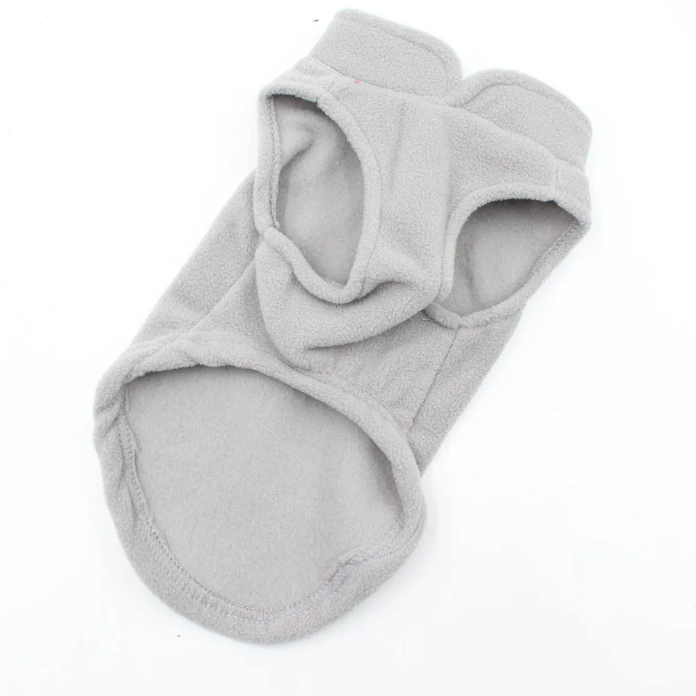 Solid Color Cat Clothes Winter Soft Kitten Sweater Sphinx Cat Fleece Vest Jacket for Small Medium Cats