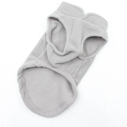 Solid Color Cat Clothes Winter Soft Kitten Sweater Sphinx Cat Fleece Vest Jacket for Small Medium Cats