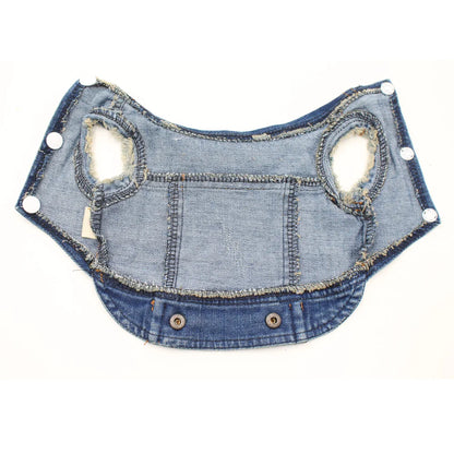Dog Denim Jacket Fashion Design Jeans Spring Puppy Dog Clothes For Small Medium Dogs French Bulldog Chihuahua Pet Appare