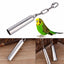 Pet Bird Stainless Steel Bell Toys Chew Parrot Hanging Swing Cockatiel Parakeet