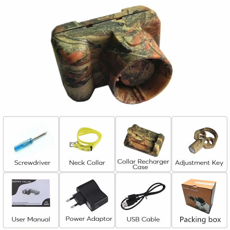 Professional Hunting Dog Beeper Chargable Dog Training Collar Dog Training Tracking Equipment Pet Electric Hunting Collars