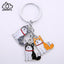 Siberian husky car key chains for men women pet dog pendant bag charm keychain key rings jewelry gifts