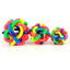 1pc Colorful Rainbow Pet Bell Ball  Dog Toys Pet  Dog Cat Toy Dogs Ball Bell Chewing Toys Playing Teeth Training Pet Products