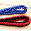 Large Dog Leash Traction Rope with Heavy Duty Buckle Hand-knitted Strong Durable Nylon Braided Leashes for Medium Big Dogs Bully