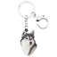 Bonsny Acrylic Cartoon Siberian Husky Dog Key Chains Keyrings Cute Animal Jewelry For Women Girl Ladies Handbag Charms Gift Bulk