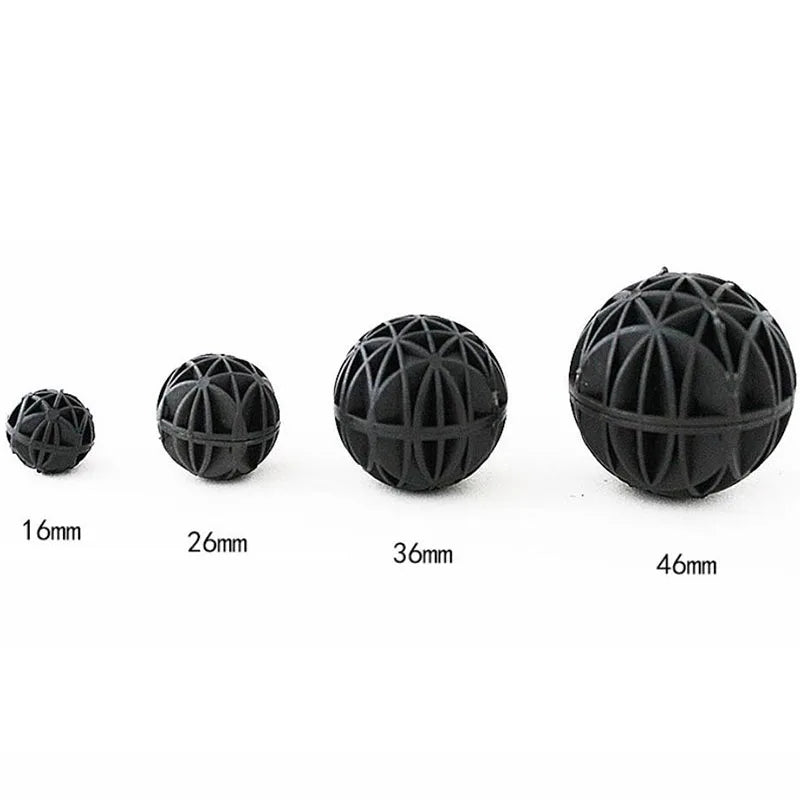10/20/40/50/100Pcs Aquarium Filter Media Bio Balls Portable Wet Dry Cotton For Air Pump Canister Clear Water Biological Balls
