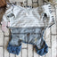 Spring Pet Dog Jumpsuit Denim Overalls for Dogs Plaid Jeans Jacket Pants Suit Onesies Small Dog Clothes Yorkie Chihuahua Apparel