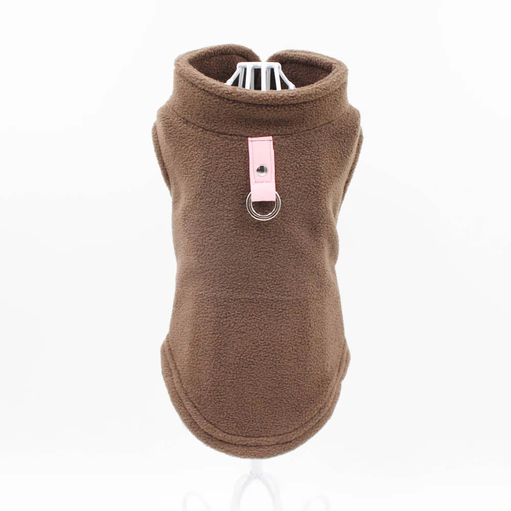 Solid Color Cat Clothes Winter Soft Kitten Sweater Sphinx Cat Fleece Vest Jacket for Small Medium Cats