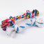 1pcs19cm Dog Toys Dog Cat Durable Braided Bone Rope Toy Tooth Cleaning Care Puppy Cotton Chew Knot Toy pet supplies Dropshipping