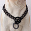 Strong Choke Chain Dog Collar Luxury 15MM 18K Gold Stainless Steel Cuban Link Metal Necklace for Small Medium Large Dogs Pitbull