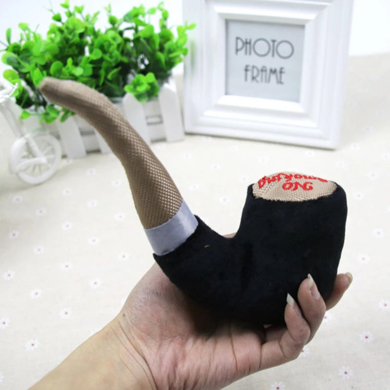 Plush Pipe Slippers Dog Chew Toy Squeaky Pet Toys for Small Dogs French Bulldog Yorkshire Puppy mascotas Supplies Cleaning Teeth