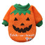 Halloween Pet Pumpkin Costume for Dogs Cats Christmas Puppy Dog Clothes Hoodie Maltese Yorkshire Pullovers Sweaters Clothing