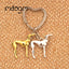 New Cute Greyhound Dog Animal Purse Handbag Handmade Pendant Keychain For Bag Car Women Men Key Ring Love Jewelry K137