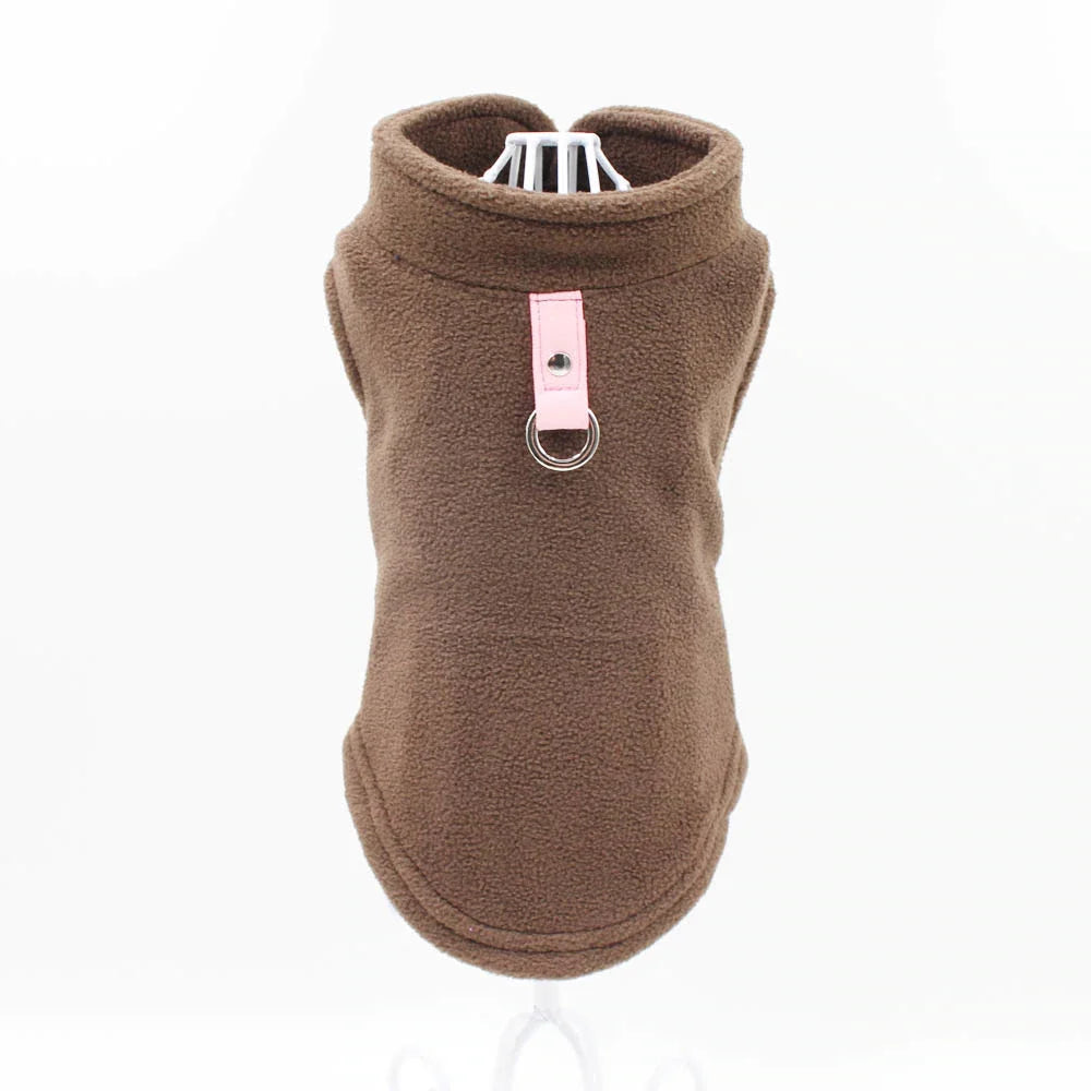 Solid Color Cat Clothes Winter Soft Kitten Sweater Sphinx Cat Fleece Vest Jacket for Small Medium Cats