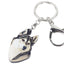 Bonsny Acrylic Cartoon Siberian Husky Dog Key Chains Keyrings Cute Animal Jewelry For Women Girl Ladies Handbag Charms Gift Bulk