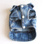 Dog Denim Jacket for Small Medium Dogs Yorkie Chihuahua Bulldog Beagle Pet Clothes Cool Dog Jean Coat Puppy Lapel Vest Apparel