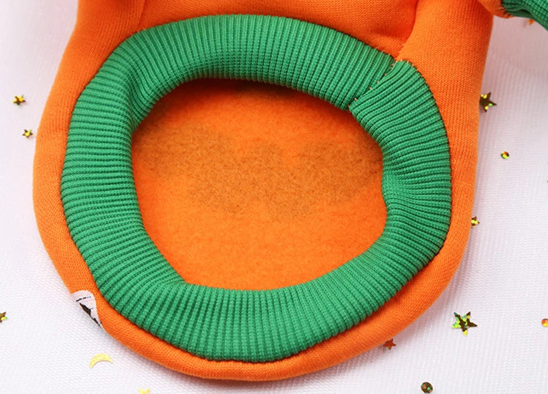 Halloween Pet Pumpkin Costume for Dogs Cats Christmas Puppy Dog Clothes Hoodie Maltese Yorkshire Pullovers Sweaters Clothing