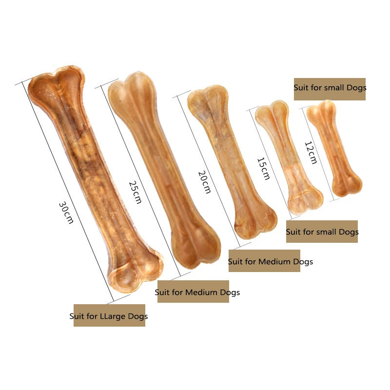 Bite Resistant Puppy Big Dog Cowhide Bone Clean Teeth Pet Dog Snack Food for Small Medium Large Dogs Pitbull Chew Pets Supplies