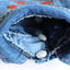 Spring Autumn Apparel Dog Jeans Jacket for Small Medium Dogs Cool Blue Pet Denim Hooded Coat Puppy Clothes Outfits
