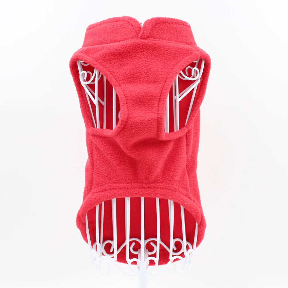 Solid Color Cat Clothes Winter Soft Kitten Sweater Sphinx Cat Fleece Vest Jacket for Small Medium Cats