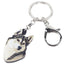 Bonsny Acrylic Cartoon Siberian Husky Dog Key Chains Keyrings Cute Animal Jewelry For Women Girl Ladies Handbag Charms Gift Bulk