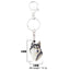 Bonsny Acrylic Cartoon Siberian Husky Dog Key Chains Keyrings Cute Animal Jewelry For Women Girl Ladies Handbag Charms Gift Bulk