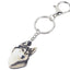 Bonsny Acrylic Cartoon Siberian Husky Dog Key Chains Keyrings Cute Animal Jewelry For Women Girl Ladies Handbag Charms Gift Bulk