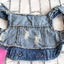 Spring Autumn Apparel Dog Jeans Jacket for Small Medium Dogs Cool Blue Pet Denim Hooded Coat Puppy Clothes Outfits