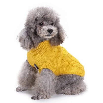 8 Colors Puppy Dog Sweater for Small Dogs Winter Warm Pet Dog Clothes for Yorkshire Chihuahua Pullover Pets Clothing ropa perro